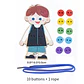 JUEGO MONTESSORI APRNDIZAJE HABILIDADES BÁSICAS DE LA VIDA (BOTONES CORDONES) - Miniatura 7