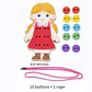 JUEGO MONTESSORI APRNDIZAJE HABILIDADES BÁSICAS DE LA VIDA (BOTONES CORDONES) - Miniatura 8