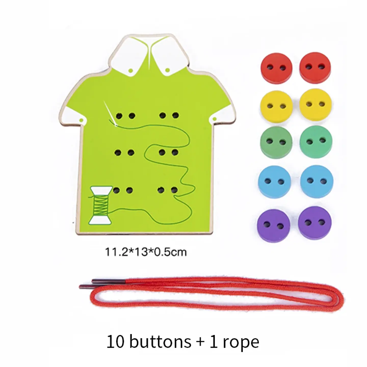 JUEGO MONTESSORI APRNDIZAJE HABILIDADES BÁSICAS DE LA VIDA (BOTONES CORDONES) 12