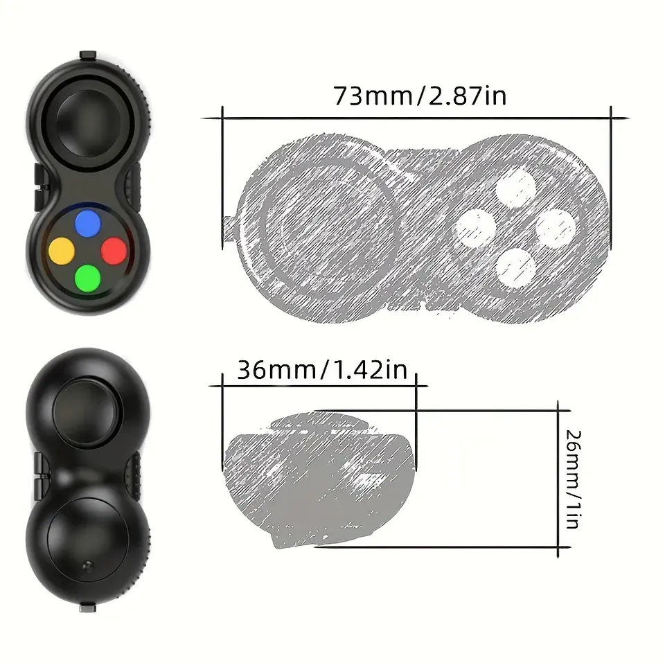 Fidget MINI ANSIEDAD COMPRESIÓN JUGUETE ADULTO Y NIÑOS NEURODIVERGENTE 2