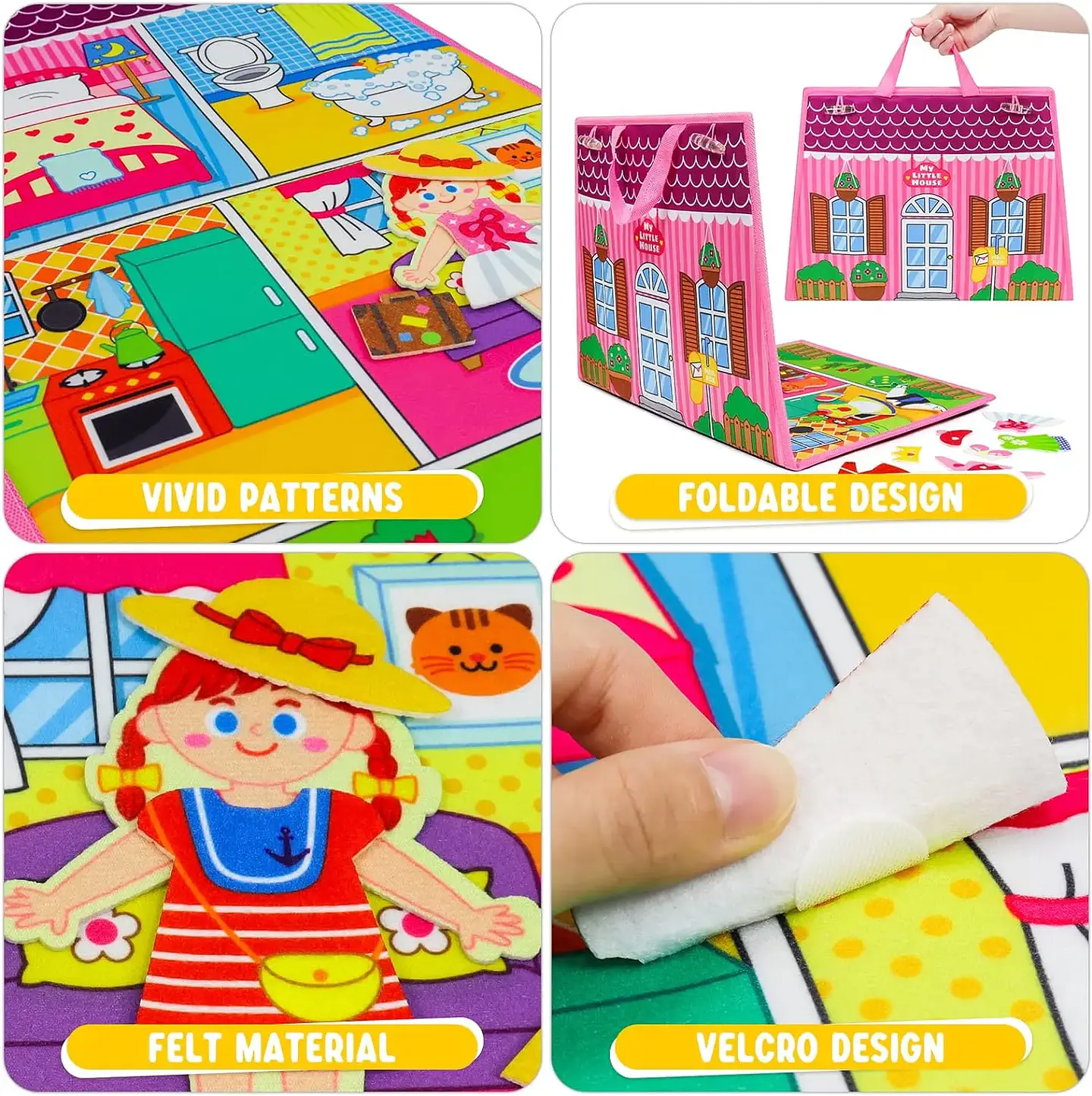 MALETIN APRENDIZAJE VESTIR VELCRO MONTESSORI HABILIDADES DIARIAS NIÑAS 5