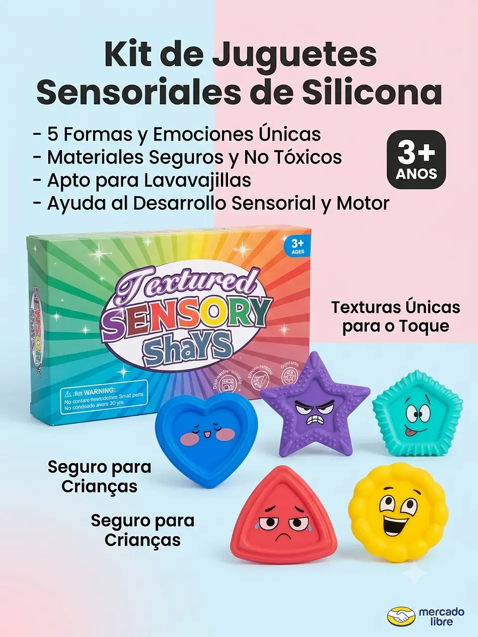 Piedras sensoriales y de emociones autismo tamaño grande 2
