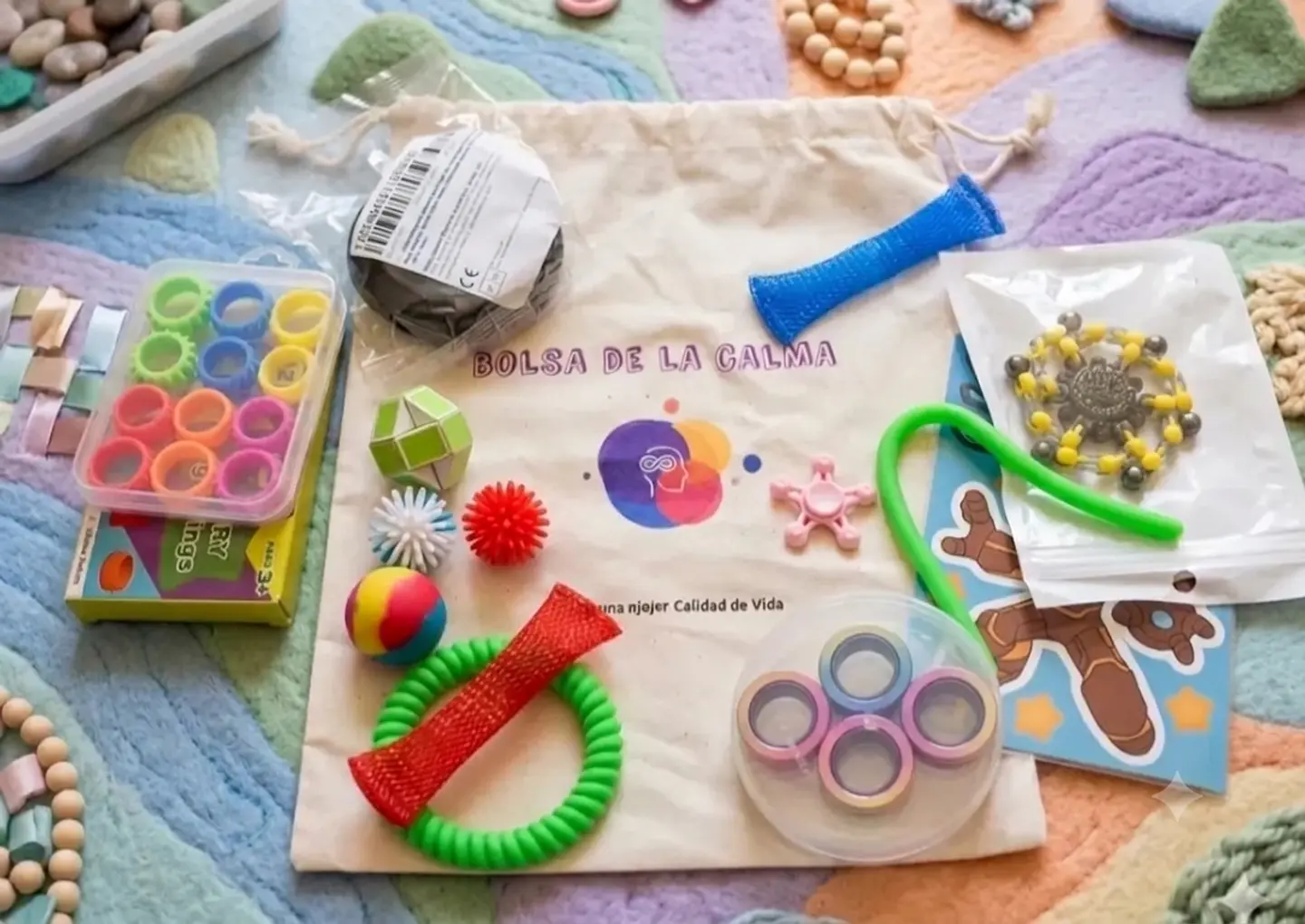 Kit sensorial bolsa de la calma autismo / neurodivergencia 1