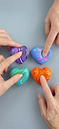 Squishy corazón marmoleado - Miniatura 3