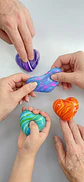 Squishy corazón marmoleado - Miniatura 1