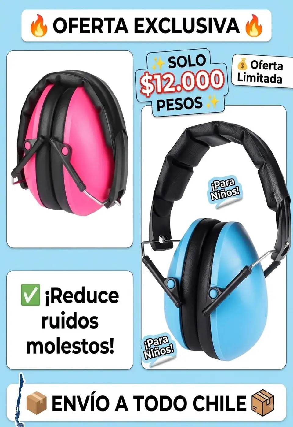 Audifonos anti ruido 25db para niños y jovenes neurodivergentes 2