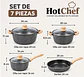 Set 7 Piezas Ollas Y Sartenes Antiadherentes Granito - Miniatura 2