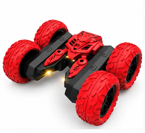 Auto Stunt Car Luces Control Remoto Acrobatico 360 Doble Color ROJO - 270011
