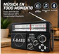 Radio Retro Solar Bt Usb Recargable Am/fm/sw + Linterna Negro - Miniatura 4