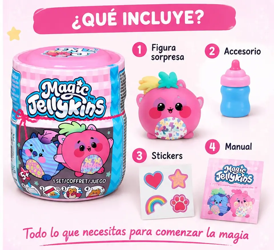 Peluche Sorpresa Magic Jellykins con Transformación Mágica y Aroma, 7.6 cm 5