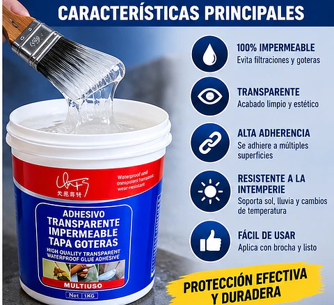 Sellador Líquido Impermeabilizante para Techos, Goteras y Grietas – B3xB de 300g