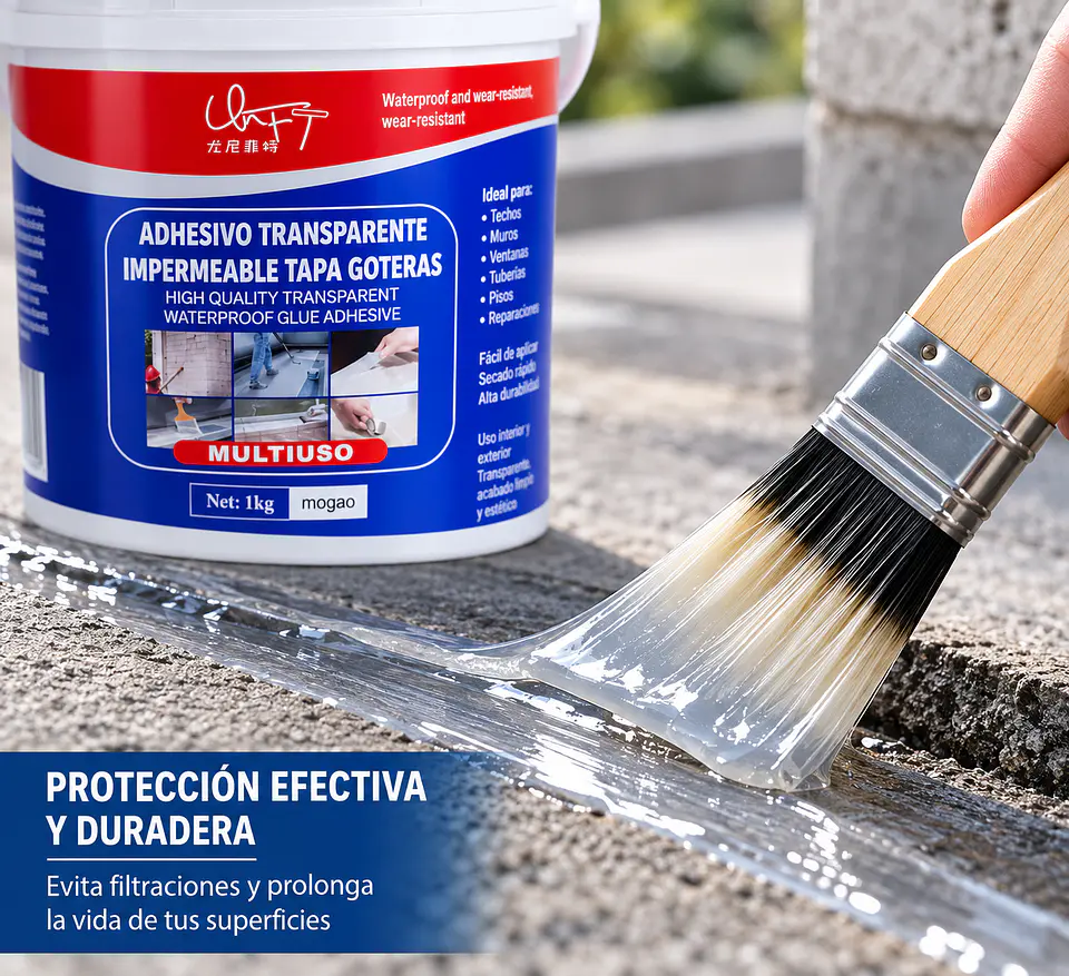 Hainaa Tapagoteras Adhesivo Impermeable Multiuso Trasparente 3