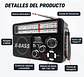 Waxiba Radio Portátil Am/fm/sw Retro Bluetooth Solar - Miniatura 1