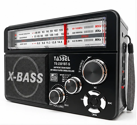 Waxiba Radio Portátil Am/fm/sw Retro Bluetooth Solar