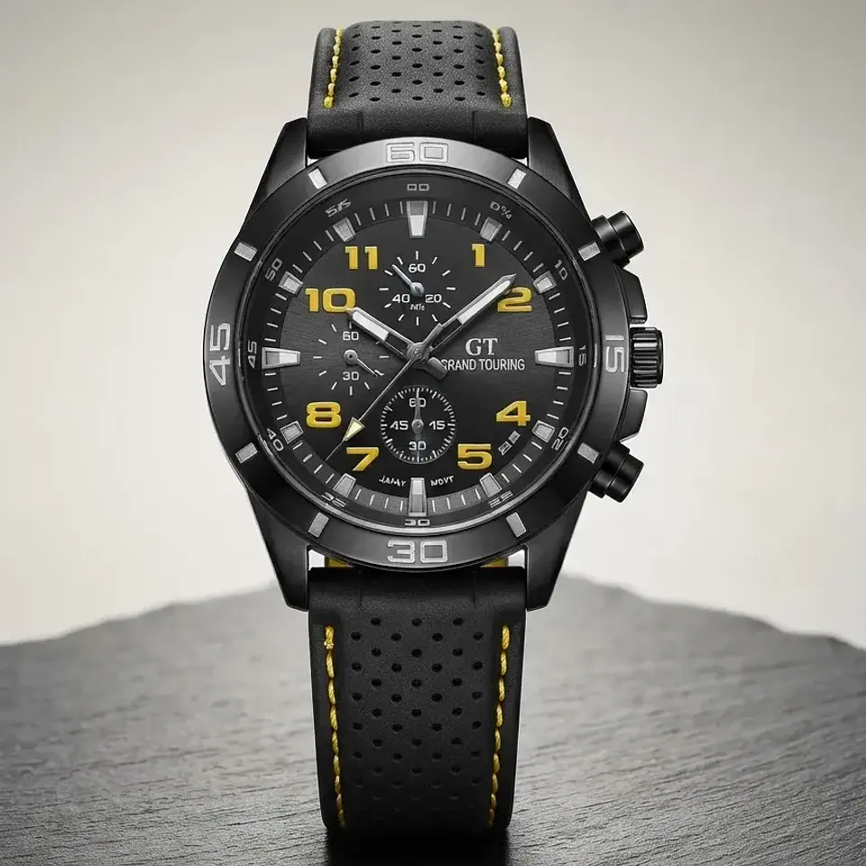 Reloj Gt Sport Negro Correa Silicona Hombre 1