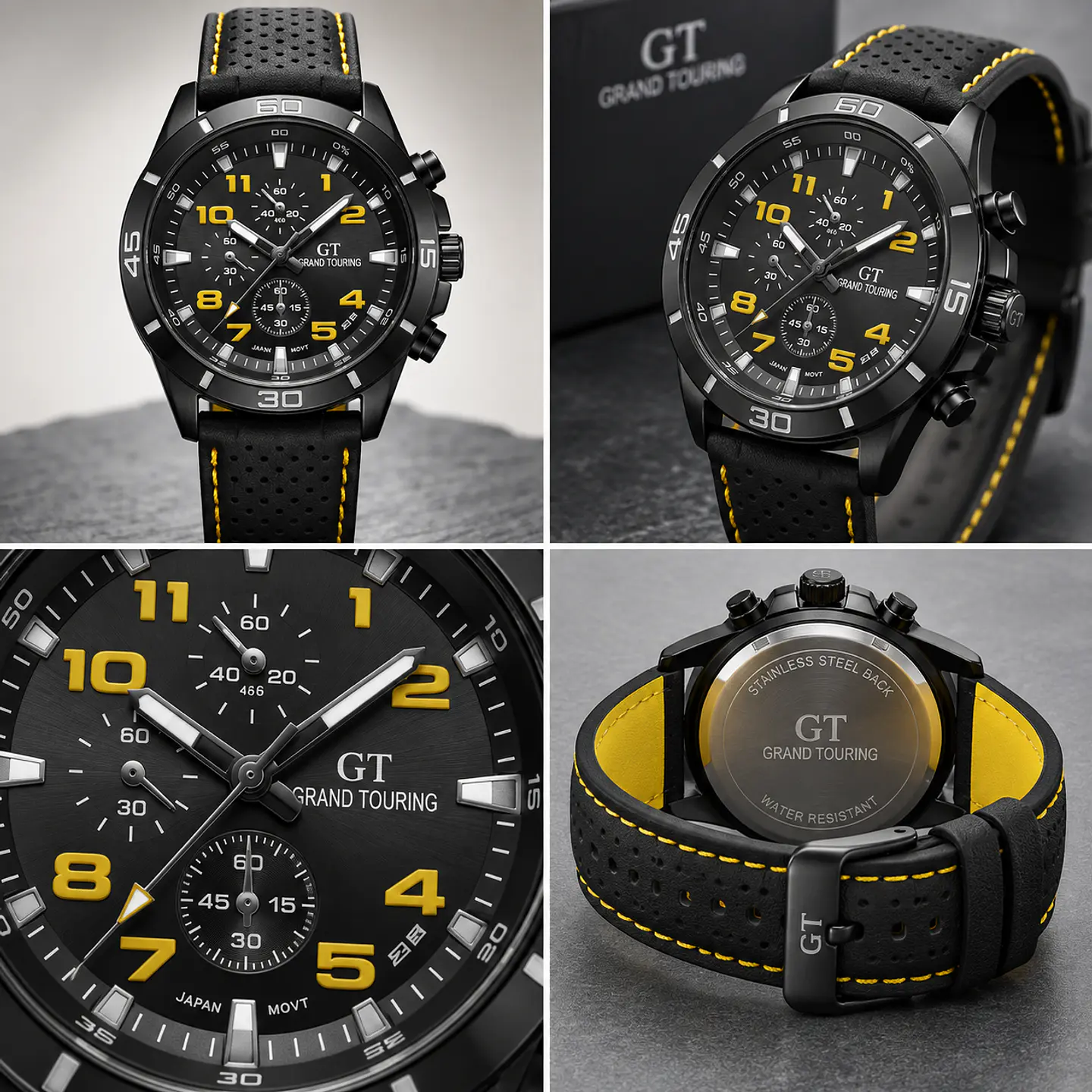 Reloj Gt Sport Negro Correa Silicona Hombre 2