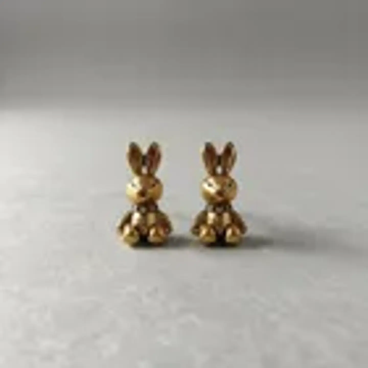 Aros Conejo Color Bronce 2