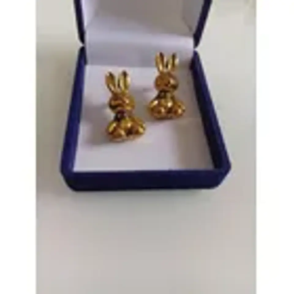 Aros Conejo Color Bronce 3