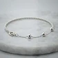Pulsera De Plata 925 Con Bolitas Y Cadena Mixta Elegante - Miniatura 3