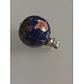 Colgante Globo Terráqueo Lápiz Lázuli Con Engarce Plata - Miniatura 2