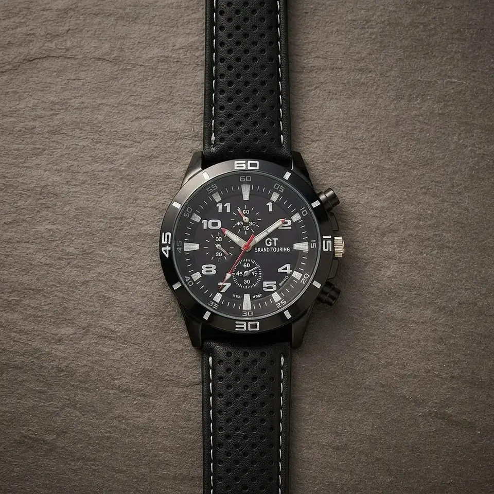 Reloj De Pulsera Gt Grand Touring Puntadas Blancas 1