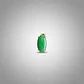 Colgante De Oro Con Piedra De Jade Verde Ovalada - Miniatura 2