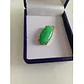 Colgante De Oro Con Piedra De Jade Verde Ovalada - Miniatura 4