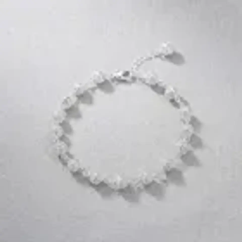Pulsera Plata Ajustable Con Esferas Caladas Y Filigrana 1