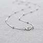 Collar Cadena De Plata 925 Con Bolitas Gargantilla De Mujer - Miniatura 2