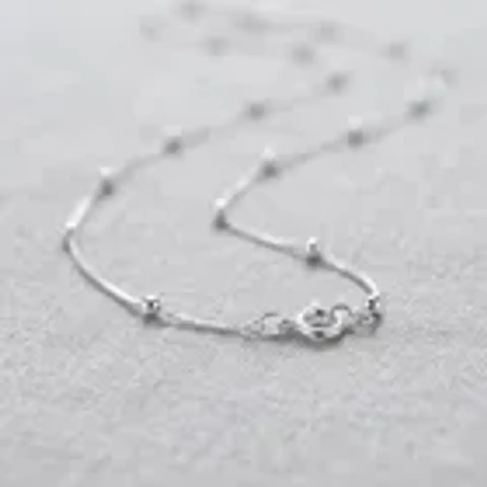 Collar Cadena De Plata 925 Con Bolitas Gargantilla De Mujer 2