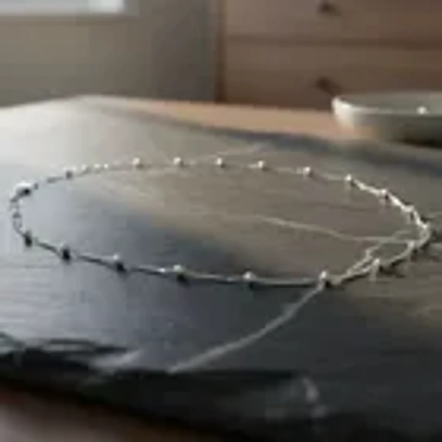 Collar Cadena De Plata 925 Con Bolitas Gargantilla De Mujer 5