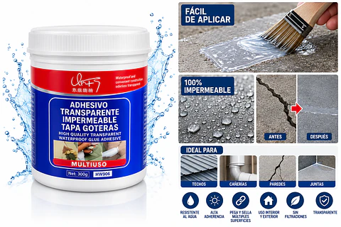 Sellador Impermeabilizante Transparente B3xB – 300 g