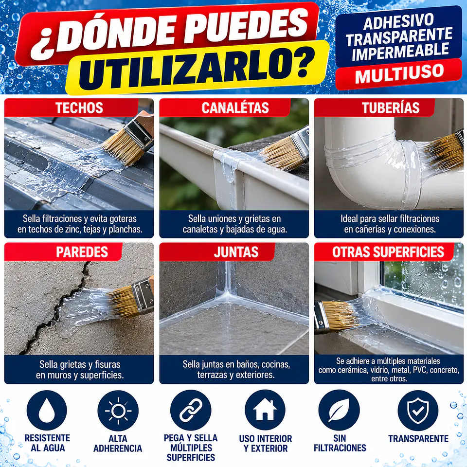 Sellador Impermeabilizante Transparente B3xB – 300 g 3