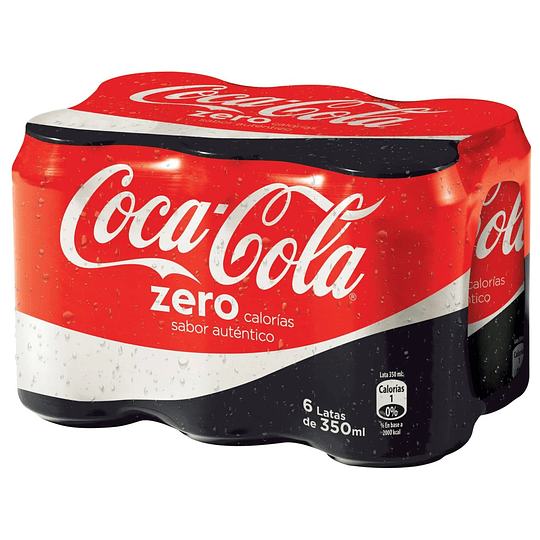 Coca Cola Zero Lata Pack 6x350cc.