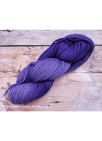 Lana Pura Artesanal Color Violeta Matizado 100grs