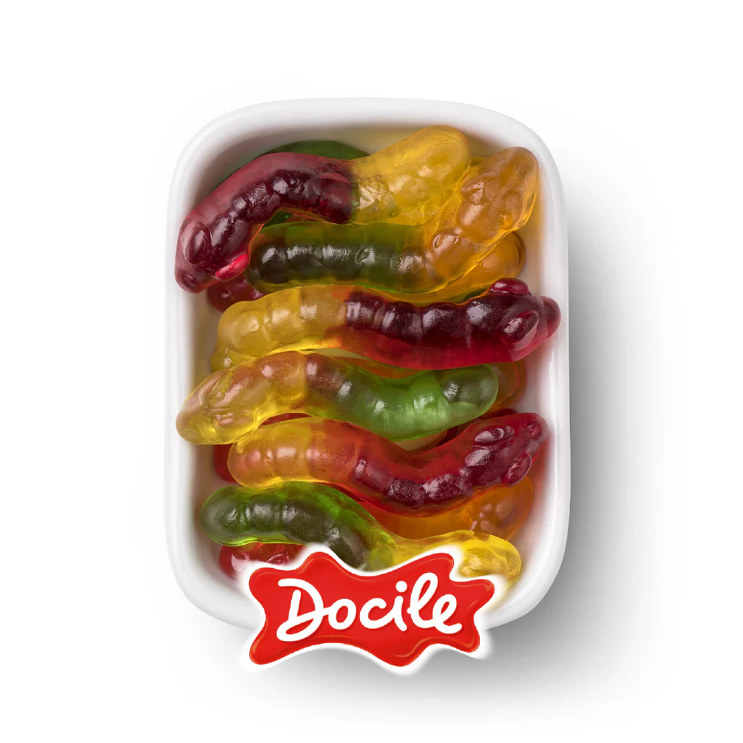 Gomitas de Gusanos Sin Acido Docile 1 KG. 1