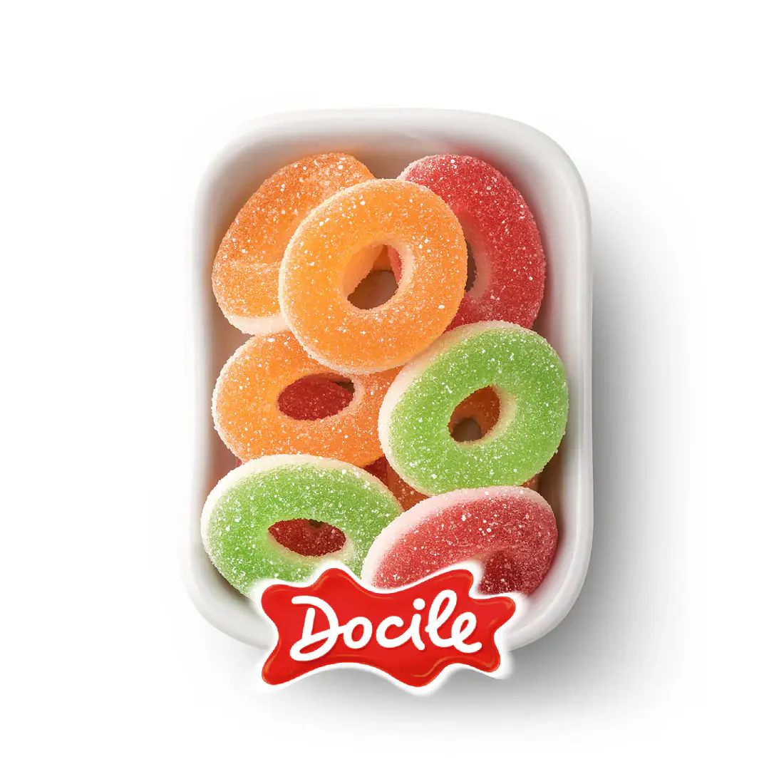 Gomitas de Aros Ácidos Docile 12 KG. 1