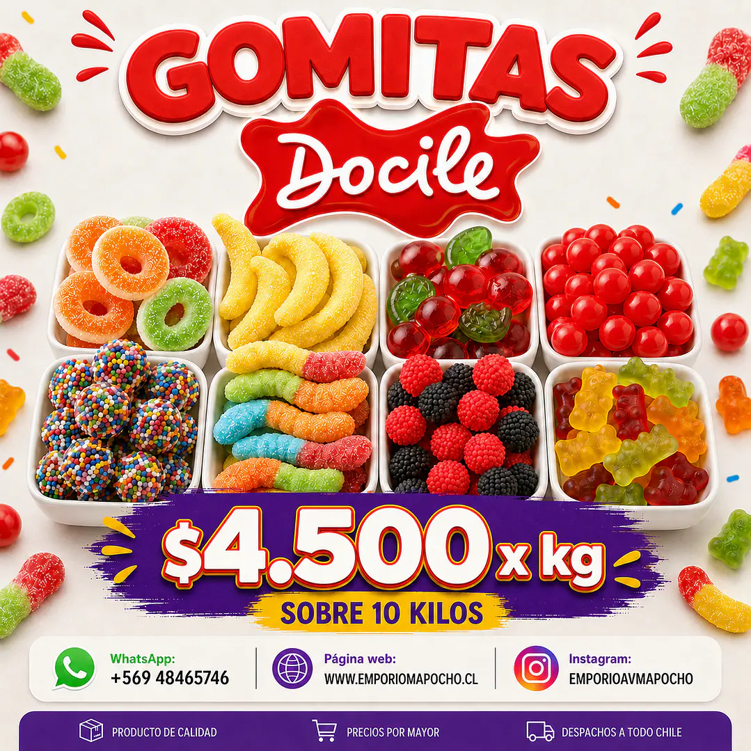 Gomitas Docile Surtidas 10 KG. 1