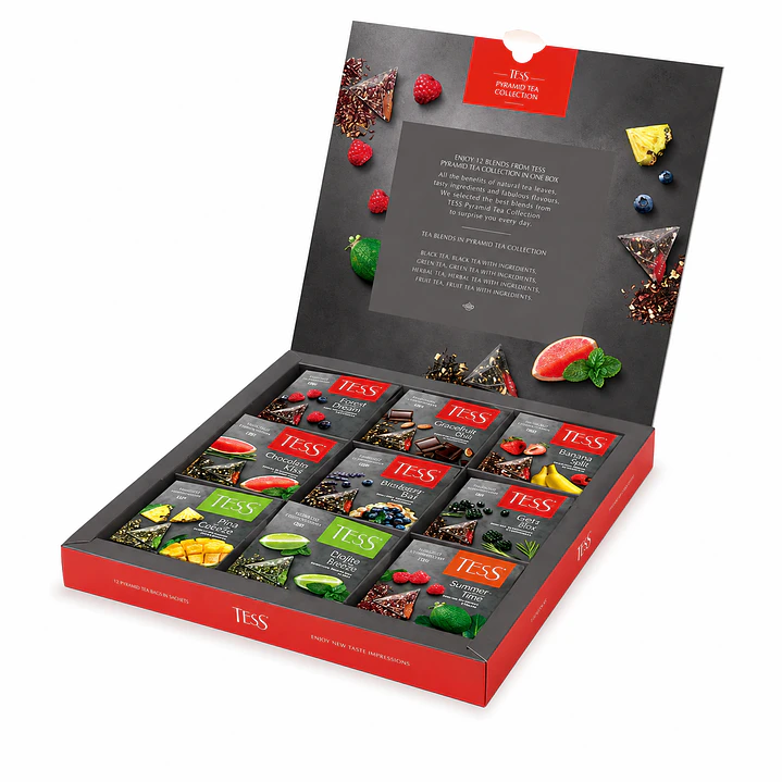 Caja Tess Coleccion. Té En Piramides 9 Sabores 45unidades  2