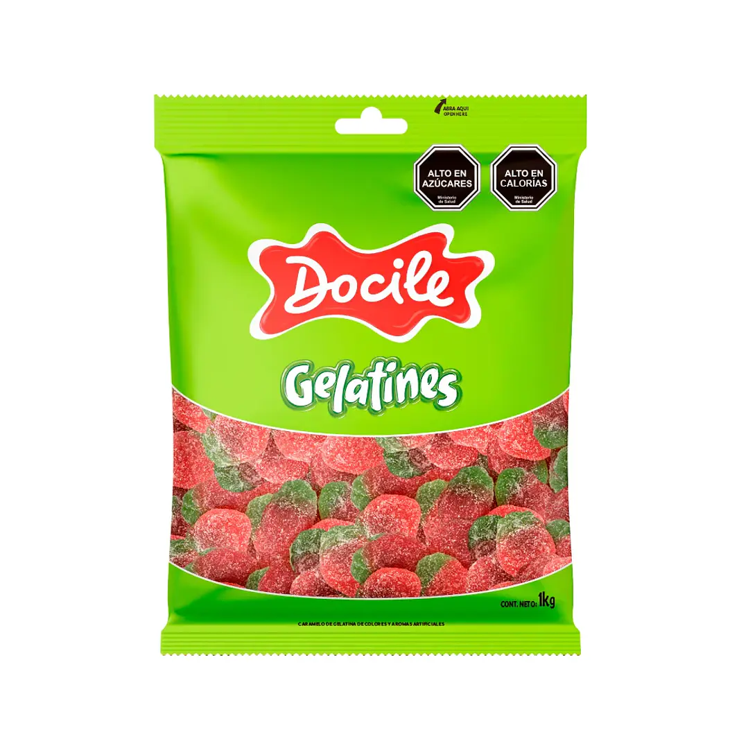 Gomitas de Frutillas Acidas Docile 1 KG. 2