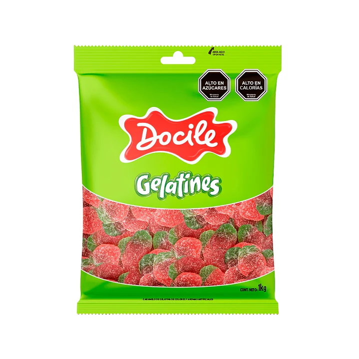 Gomitas de Frutillas Acidas Docile 1 KG. 2