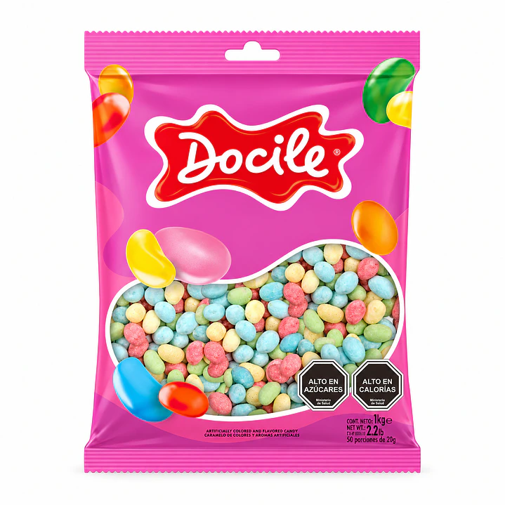 Jelly Beans Acidos Docile 1 KG. 1