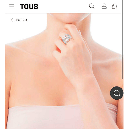 Anillo TOUS plata número 14