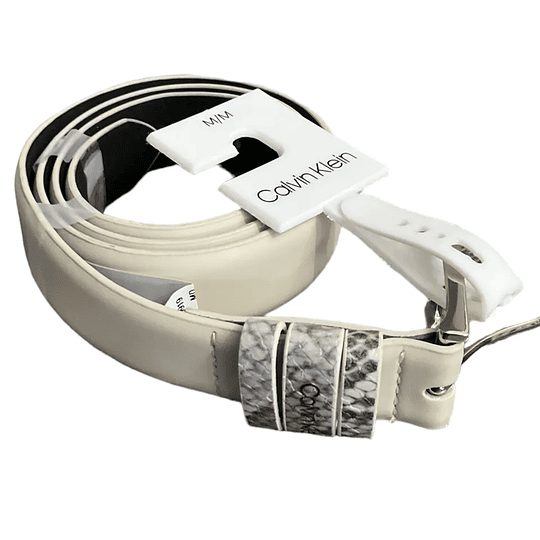 Cinturón mujer Calvin Klein Talla M Blanco
