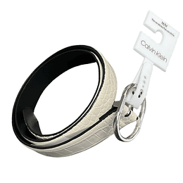Cinturón mujer  Calvin Klein Talla M Color Blanco