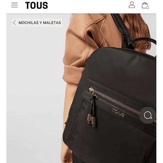Mochila negra TOUS