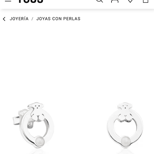 Aros Tous plata y perlas cultivadas 
