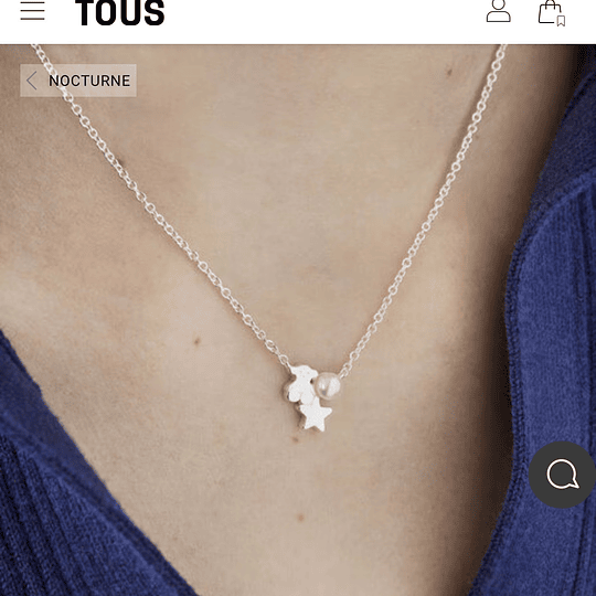 Collar de plata Tous piedra cultivada 