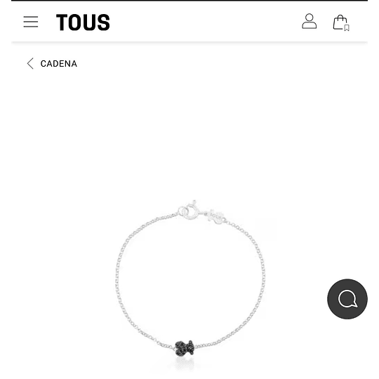 Pulsera Tous plata y espinela 