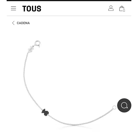 Pulsera Tous plata y espinela 